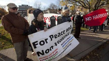 Protest at the 2011 Halifax War Conference