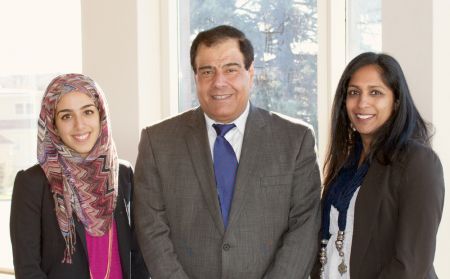 Dr. Abuelaish and friends in Halifax [Photo: Nour Awad]