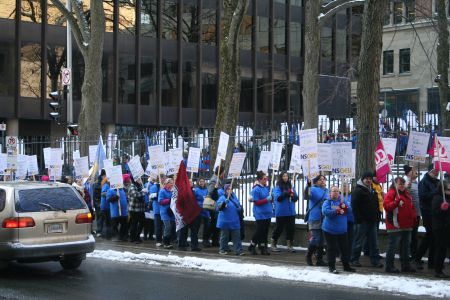 Northwood Home Support Workers at Province House in March 2014.  For ordinary citizens who want to attend and participate in proceedings at this venerable institution, it has been a nightmare, says Ian Johnson. Photo Robert Devet
