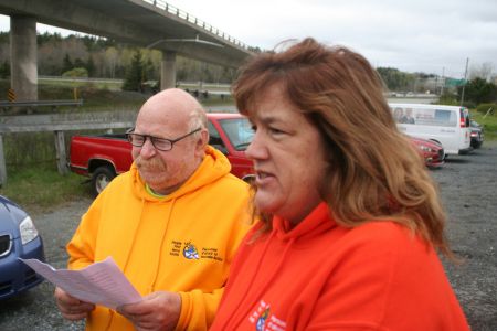 The violent death of a resident of Quest Regional Rehabilitation Centre in Lower Sackville is causing advocates to ask for an immediate closure of large institutions.  Charlie Lemon, past president of People First Nova Scotia, and Cindy Carruthers, a coordinator with the organization, spoke at a press conference held outside of the Quest facilities. Photo Robert Devet