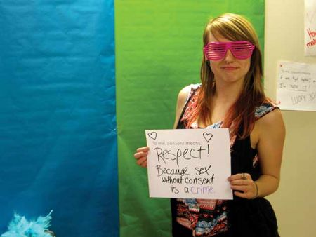 Attendees of ConsentFEST shared their ideas about the importance of consent in everyday life. (Photo: Natascia Lypny)