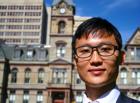 Nic Lin, a resident of Halifax for the past four years, wouldn't vote in the upcoming municipal election even if he were eligible. (Sawyer Hawkins photo)