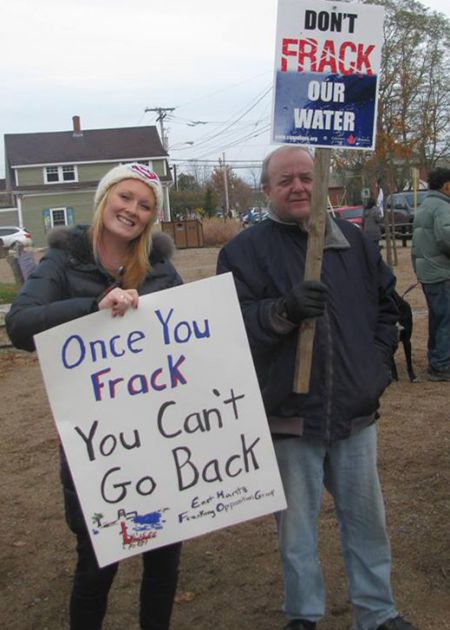 "Once you frack, you can't go back ... Nooo Fracking Way!" became the chant during the march to the Farmers' Market.