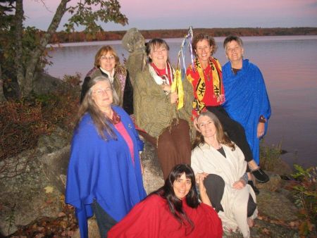 The Shamanic Grandmothers of Nova Scotia. Back row, L-R: Eliza Schurman, Jeanette Poirier, Becca Strople, Sue Bookchin, Maria McKenzie-Cann. Front row, L-R: Carla Silver, Nancy Sherwood.