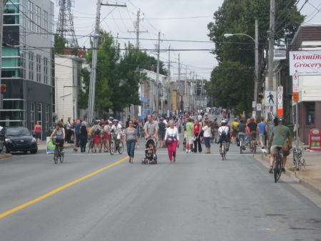 Agricola Street was taken over by pedestrians last summer for Switch: Open Street Sundays. [Photo: Heather Ternoway]