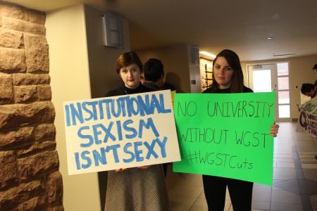 "As a woman, when the university announces such a decision and then deliberately misdirects and miscommunicates to students about it, I hear that I am less valued than other members of our community." [Photo: Allison Grogan]