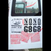 The 'anti-G8 van'