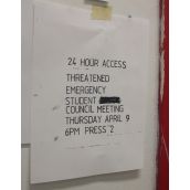 Scenes from a studio-In: NSCAD students protest their right to 24 hour access