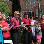 On Labour Day 500 union members and their friends gathered at Victoria Park and marched to the Commons. Always a good time not just to reflect, but to sing some songs and have a lot of fun.  Photo Simon Devet