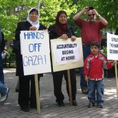 Halifax protest against Netanyahu's visit to Canada.