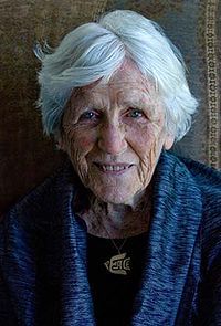 Muriel Duckworth at her 100th birthday party last October. (Photo: wikipedia.org)