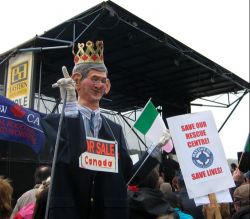 Admiral Harper at the Mayday rally on the St. John’s waterfront, June 25, 2011. Photo | Tim O’Brien, The Muse