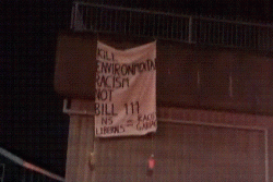 NS LIBERALS = RACIST GARBAGE - Banner Drop