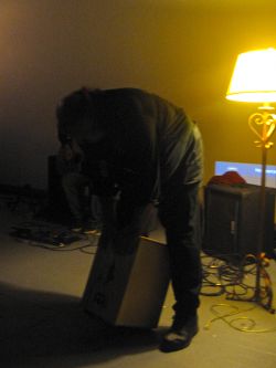 Alan Syliboy performing as part of Lone Cloud (Natascia Lypny photo).