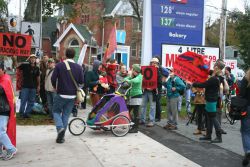 Elsipogtog solidarity in Halifax.  Photo Robert Devet 