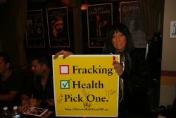Buffy St. Marie is anti-shale gas too. [Photo: M. Howe]