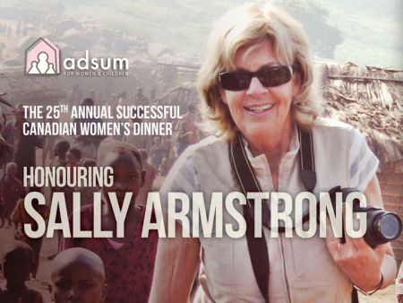 Adsum House honours journalist Sally Armstrong at their 25th annual Successful Canadian Women's Dinner on Thursday.