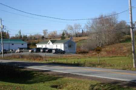 The clinic in Rawdon Hills.  Many people in rural Nova Scotia struggle to make a living.