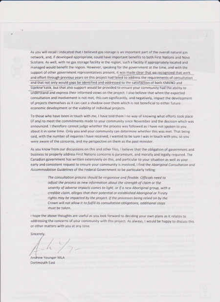 Page 2 of January 26, 2016 letter from Andrew Younger to Chief Rufus Copage