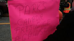 "Parks Canada prejudice against whites." Oh no, we're not racist. Photo Twitter / APTN