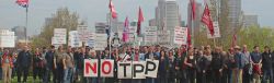 Anti-TTP Protest in Windsor, Ontario